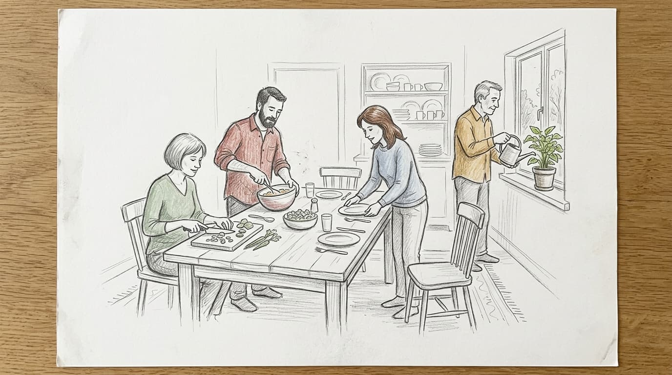 Example drawing: Kinetic Family Drawing (KFD)