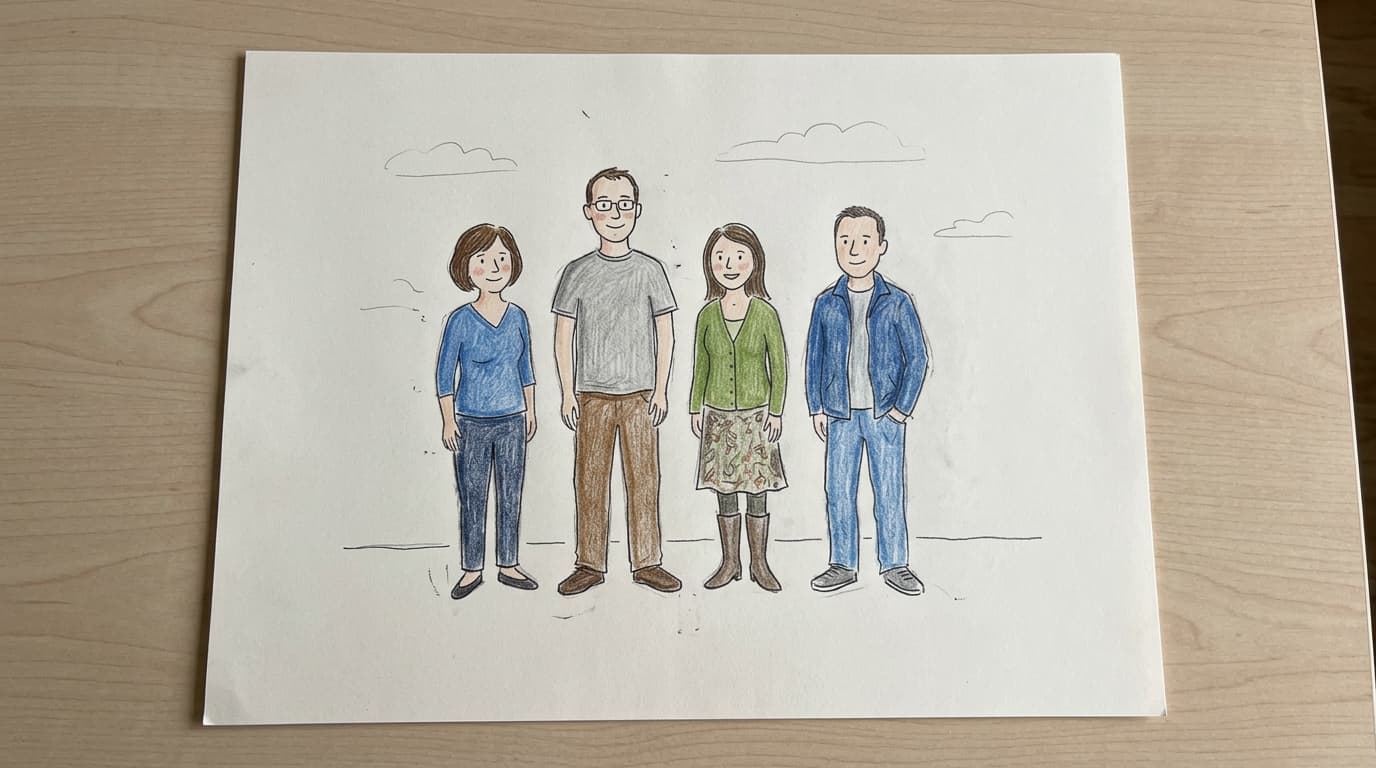 Example drawing: Family Drawing