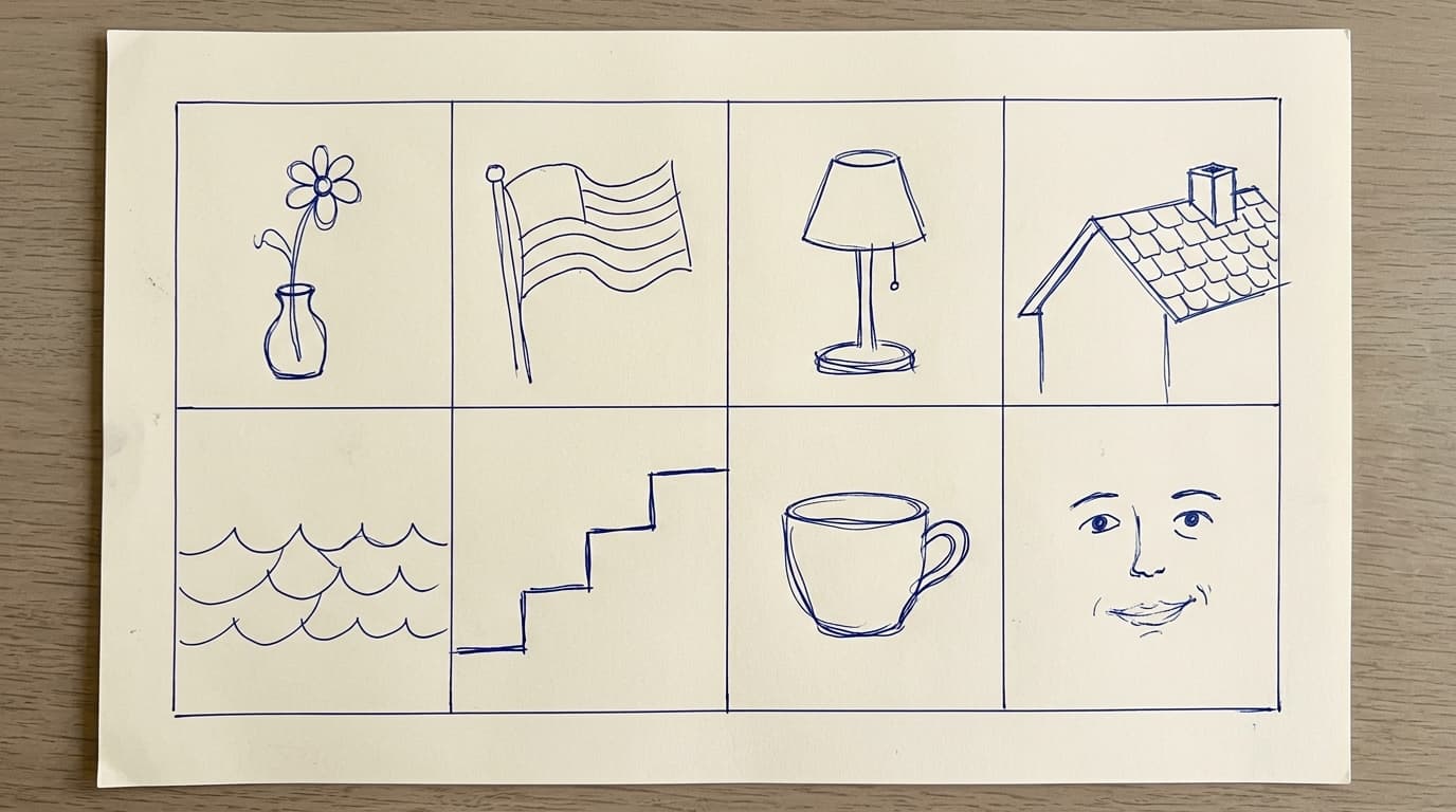 Example drawing: Wartegg Drawing Completion Test